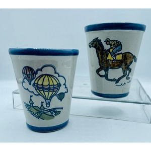 Kentucky Derby Louisville Pottery Mint Julep Cups